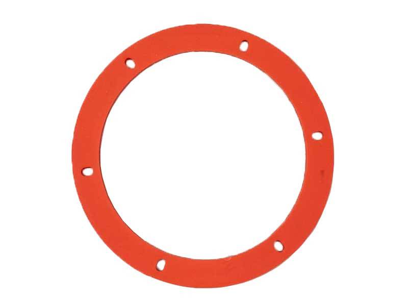 Aftermarket Round Orange Silicone Exhaust Motor Gasket - 6" (15-1032)